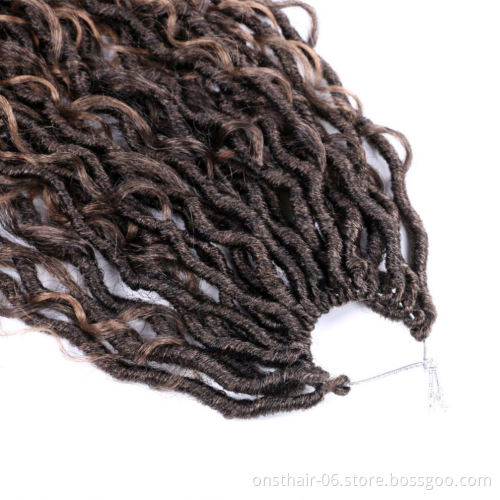 MYZYR Goddess Locs Crochet Hair Extensions Synthetic Twist Braids Hair Locks Crochet braids For Women 24 Strands 18inch Beauty